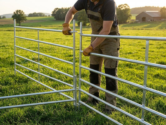 Silver animal enclosure made of galvanised steel, 1.5x1.22m - product detail
