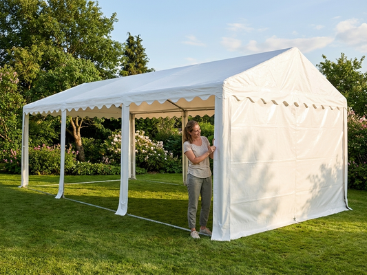 White PVC roof cover for 6x10m marquee - product detail