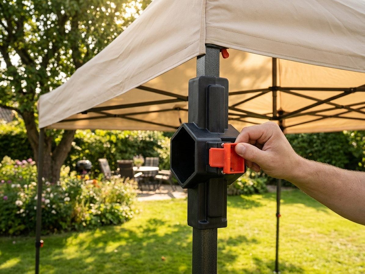 Steel and plastic fitting in black, versatile and durable - view 3