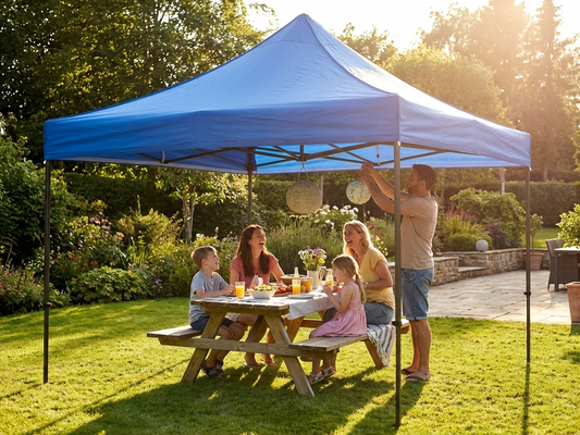 Blue pop up gazebo roof cover 4x6m for outdoor events - product detail