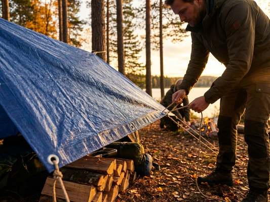 Blue tarpaulin 6x10 m waterproof PE cover - product detail