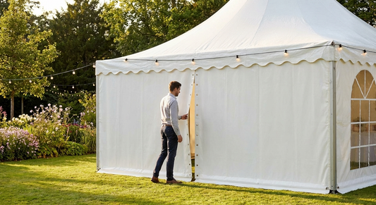 Endwall Semi Pro in white, made of strong PVC for industrial use - view 3