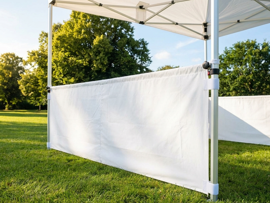 White sidewall for event tents, 3m size, polyester PVC - product detail