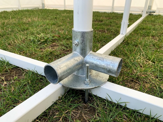 Silver galvanised steel ground bar connector for industrial use - product detail