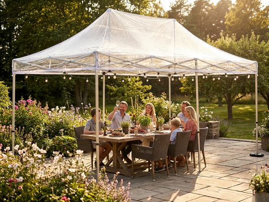 Clear PVC roof cover for gazebo, 4x6 meters, waterproof - product detail