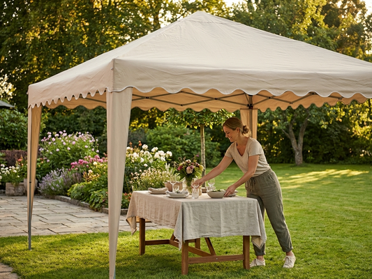 Sand PVC/Polyester marquee roof cover for outdoor events - product detail