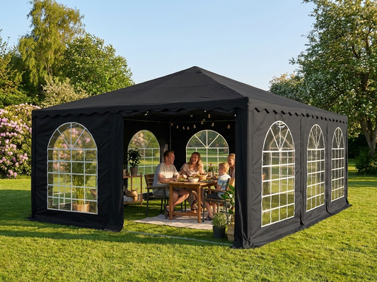 Black Pagoda Marquee 7x7 m for Outdoor Events - product detail