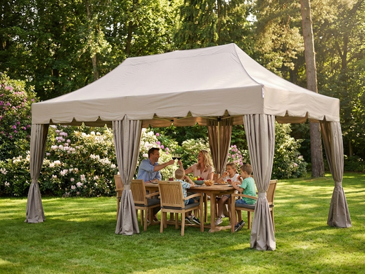 Pop Up Gazebo 3x6 m Latte with Steel Frame - product detail