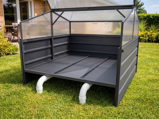 Mini Greenhouse Anthracite Polycarbonate Aluminium for Indoor Outdoor - product detail