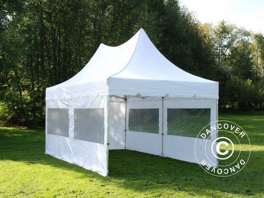 Pop-up gazebo 3x6m in white with aluminium frame for outdoor events - product detail