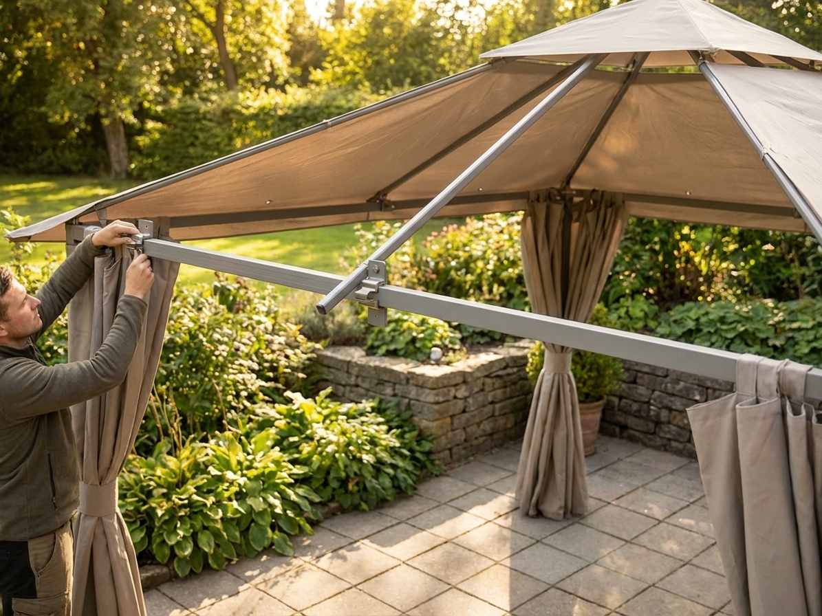 Aluminium Roof Pole 1.76m Grey for versatile use - view 3
