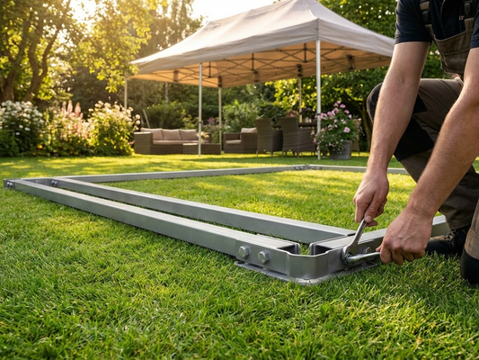Steel Ground Bar for Event Tents, 4x6m - product detail