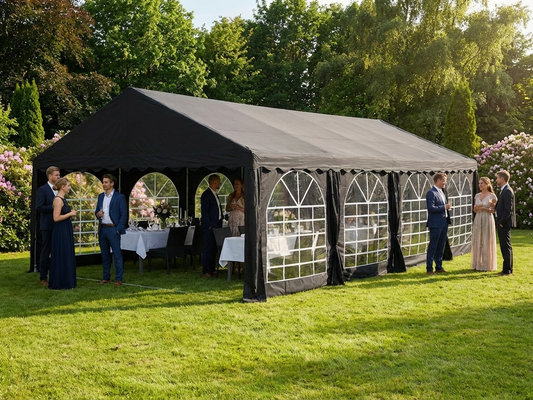 Black Marquee Tent 5x8 m for Outdoor Use - product detail