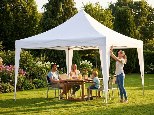 White gazebo roof cover 3x4.5m for outdoor events - product detail