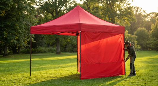 Printed FleXtents sidewall panel for event gazebos - product detail