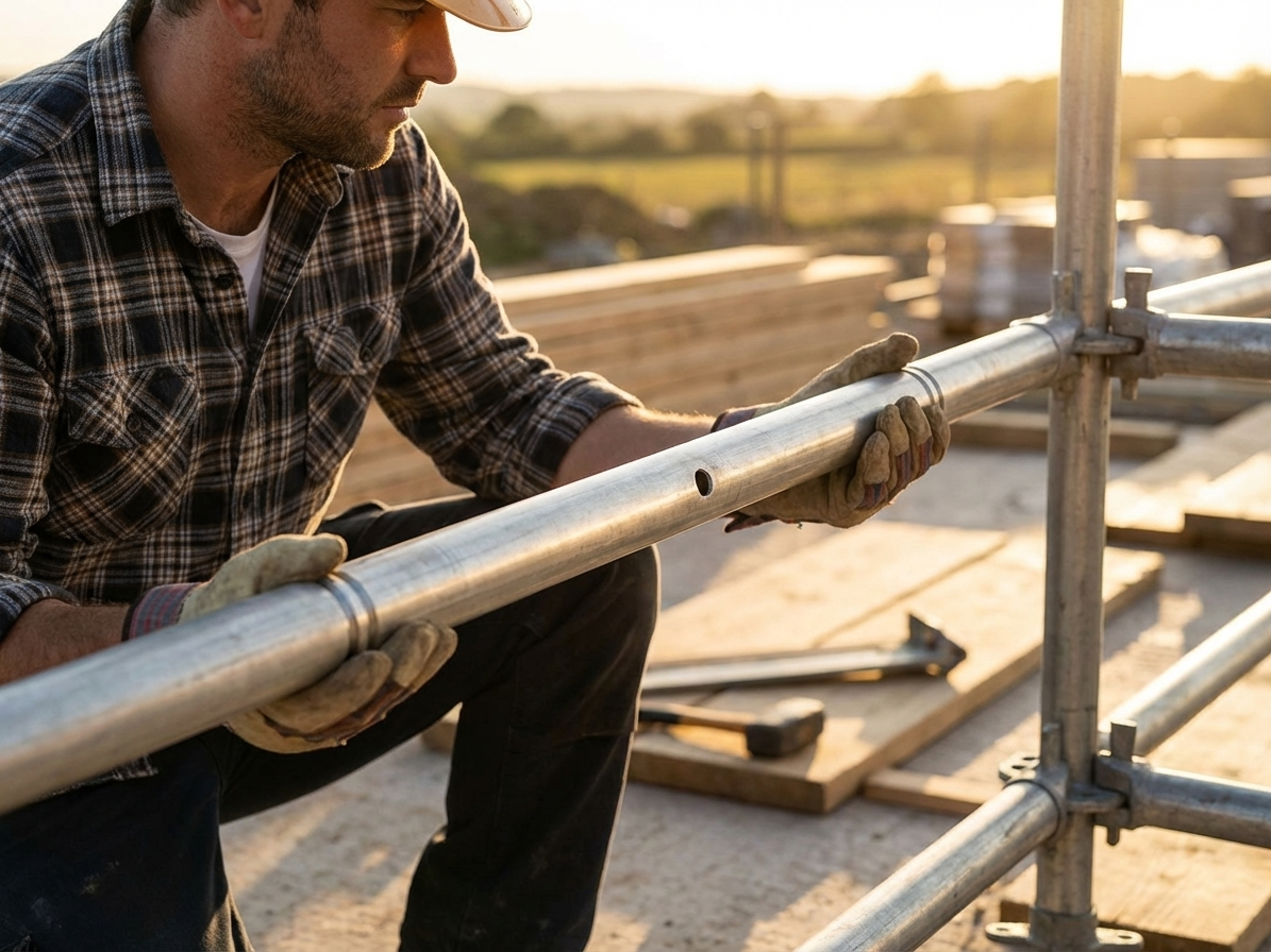 Galvanised steel extension pipe, 1274 mm, silver - view 3