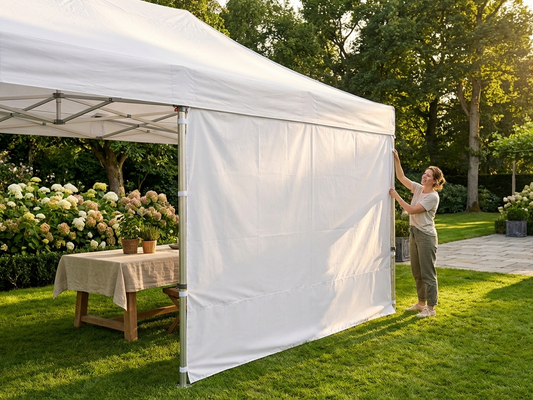 White Standard Sidewall for Event Tents - product detail