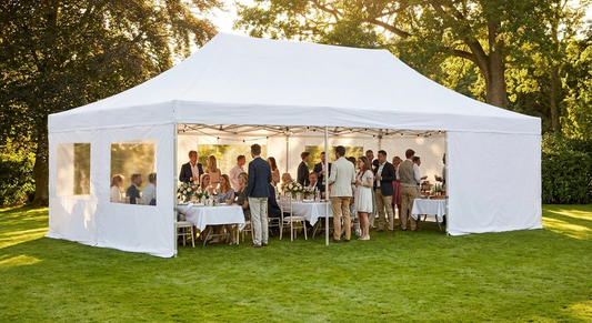 Pop-Up Gazebo 4x6m White for Outdoor Events - product detail