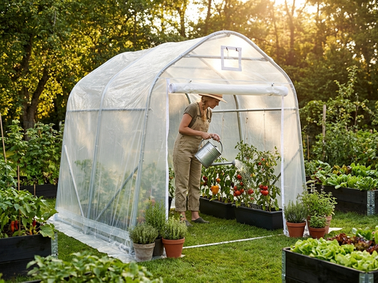 Polytunnel Greenhouse 2x2x2 m with transparent cover - product detail