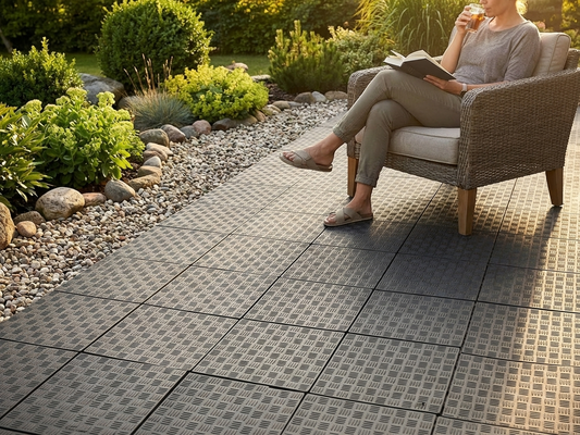 Anthracite Flooring PRO made from recycled PE - product detail