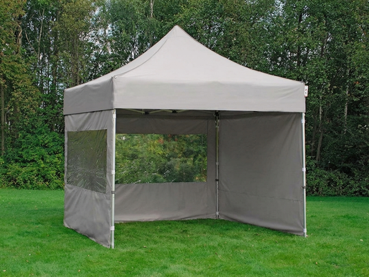 Pop up gazebo 3x3m in latte colour with steel frame for outdoor events - product detail