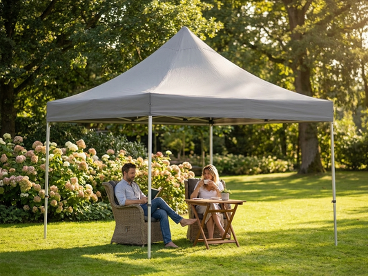 Gazebo roof cover in 4x4m grey, ideal for outdoor events - product detail