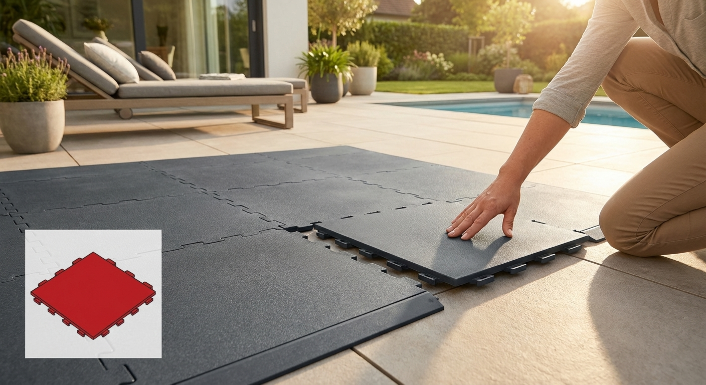 Anthracite flooring edge piece made from recycled PE - view 3