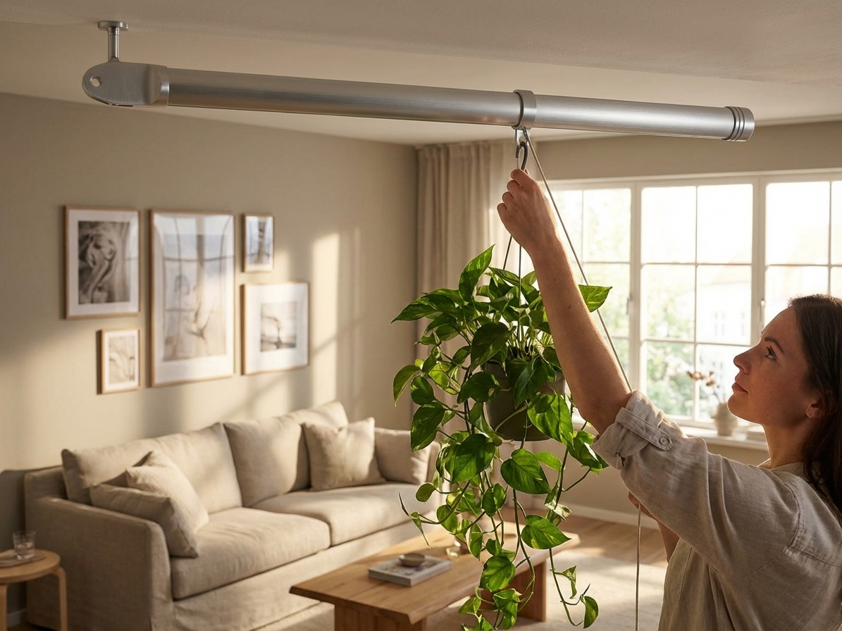 Ceiling rail in silver, 1655 mm, made from galvanised steel - view 3