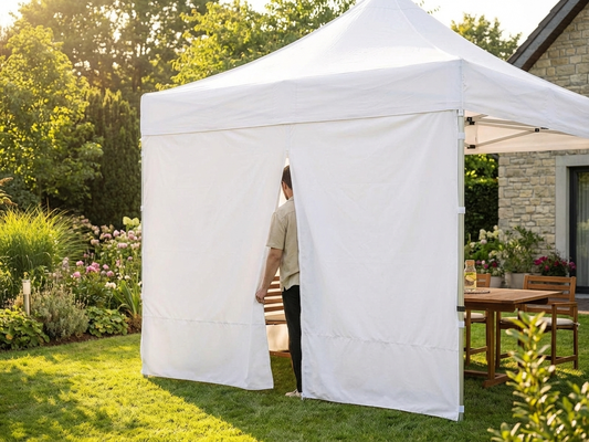 White sidewall with zipper for 2x2 m gazebo, outdoor use - product detail