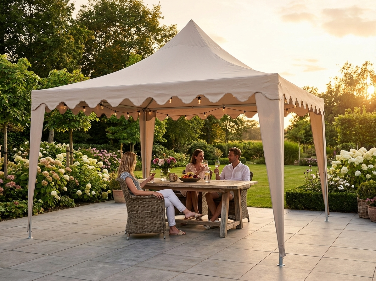 Latte Roof Cover for Pop Up Gazebo 4x8m - view 3