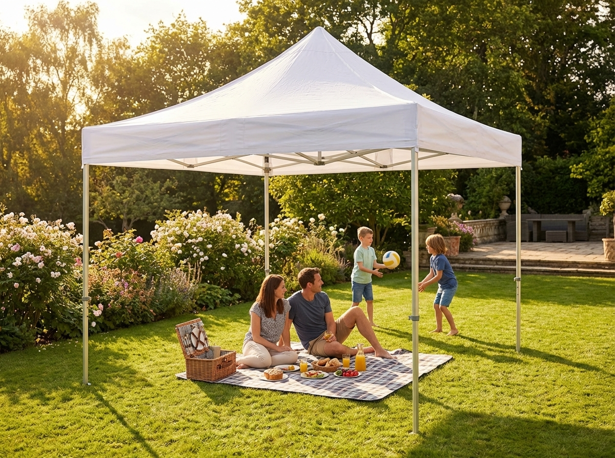 Pop up gazebo 3.5x3.5m white for outdoor events - view 3