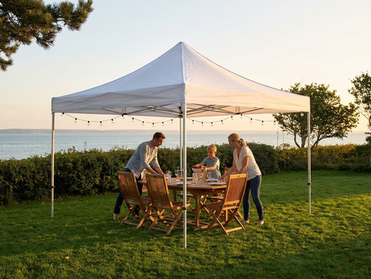 Transparent pop-up gazebo 4x4m with aluminium frame for outdoor events - product detail