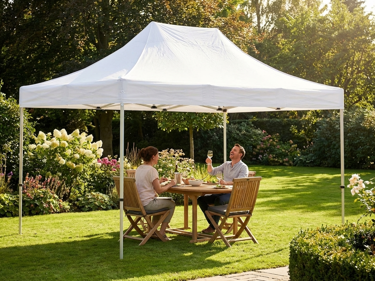 White PVC gazebo roof cover 3x6m for outdoor use - view 3