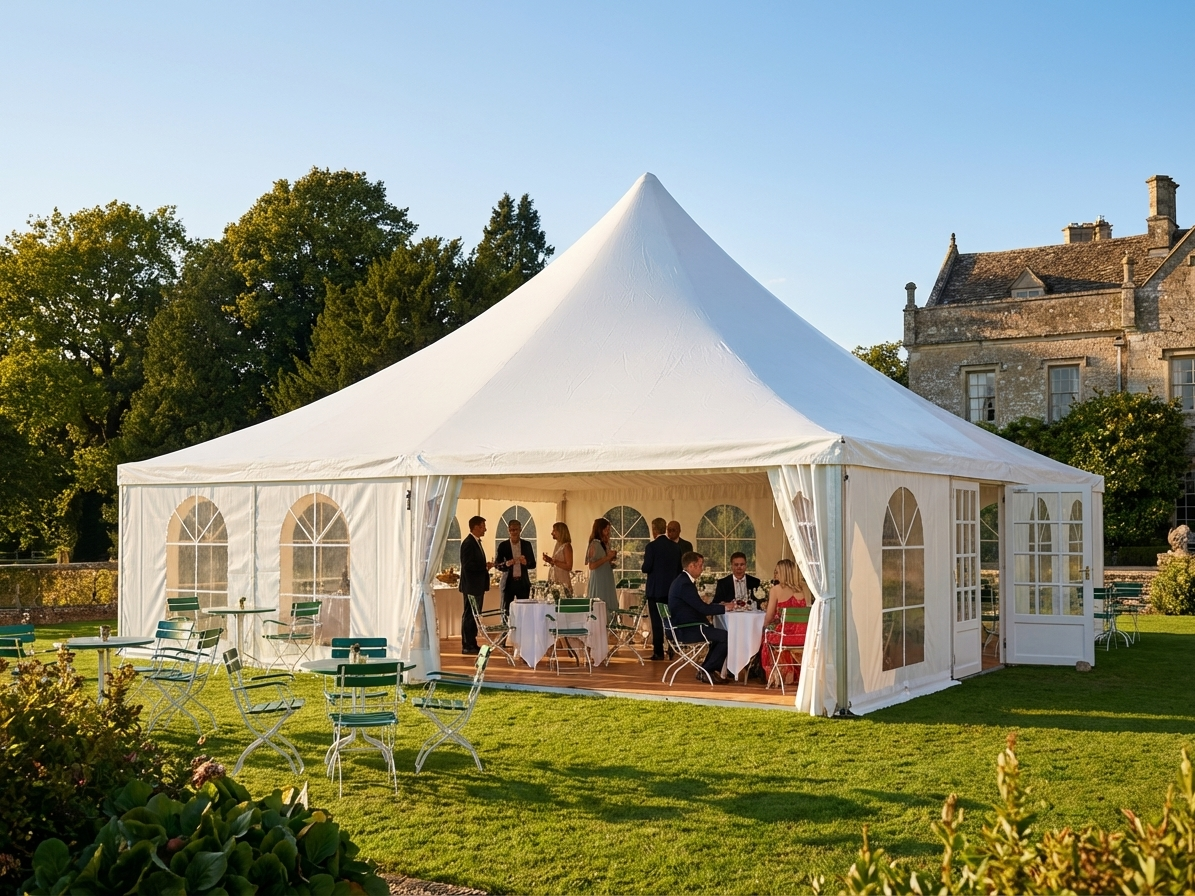 White Pagoda Tent 10x10m for outdoor event use - view 3