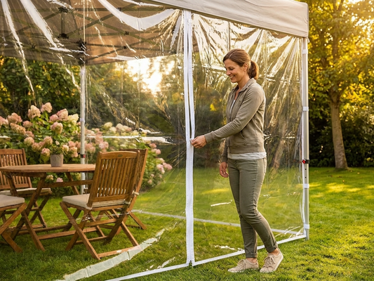 Transparent PVC Sidewall for FleXtents, 3 metres - product detail