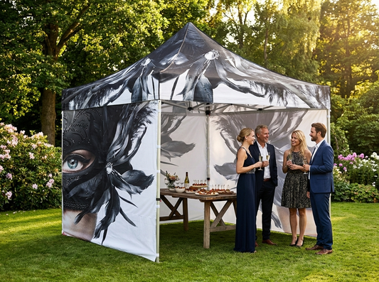 Pop up gazebo 4x4m white aluminium frame for outdoor events - product detail