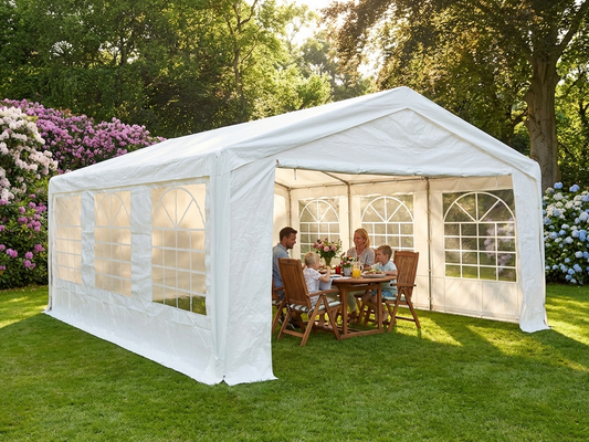 White 5x6 metre marquee tent for outdoor events - product detail