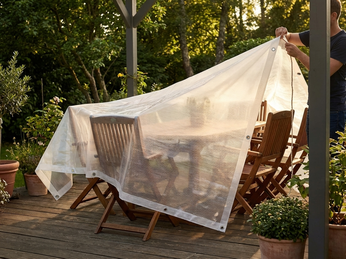 Translucent tarpaulin, 2.5x3.6 meters, for outdoor use - view 3