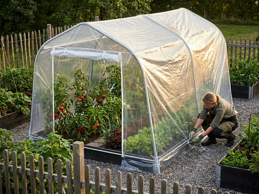 Transparent polytunnel roof cover for greenhouse - product detail