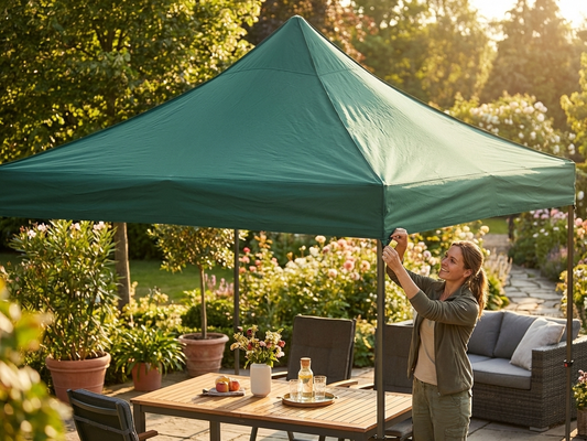 Green Gazebo Roof Cover 3x3 m - product detail