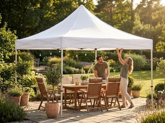White gazebo roof cover for outdoor events, size 3x4.5m - product detail