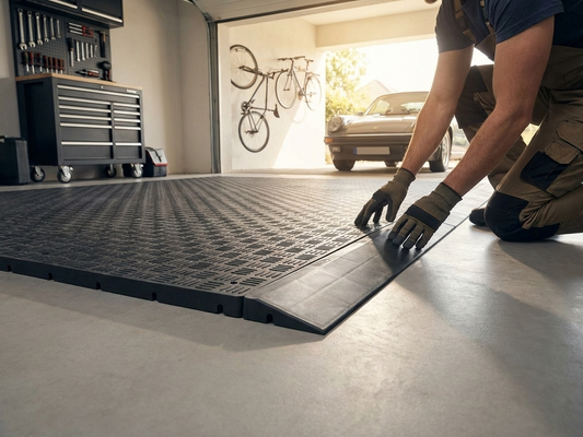 Anthracite Flooring Edge Piece made from recycled PE - product detail