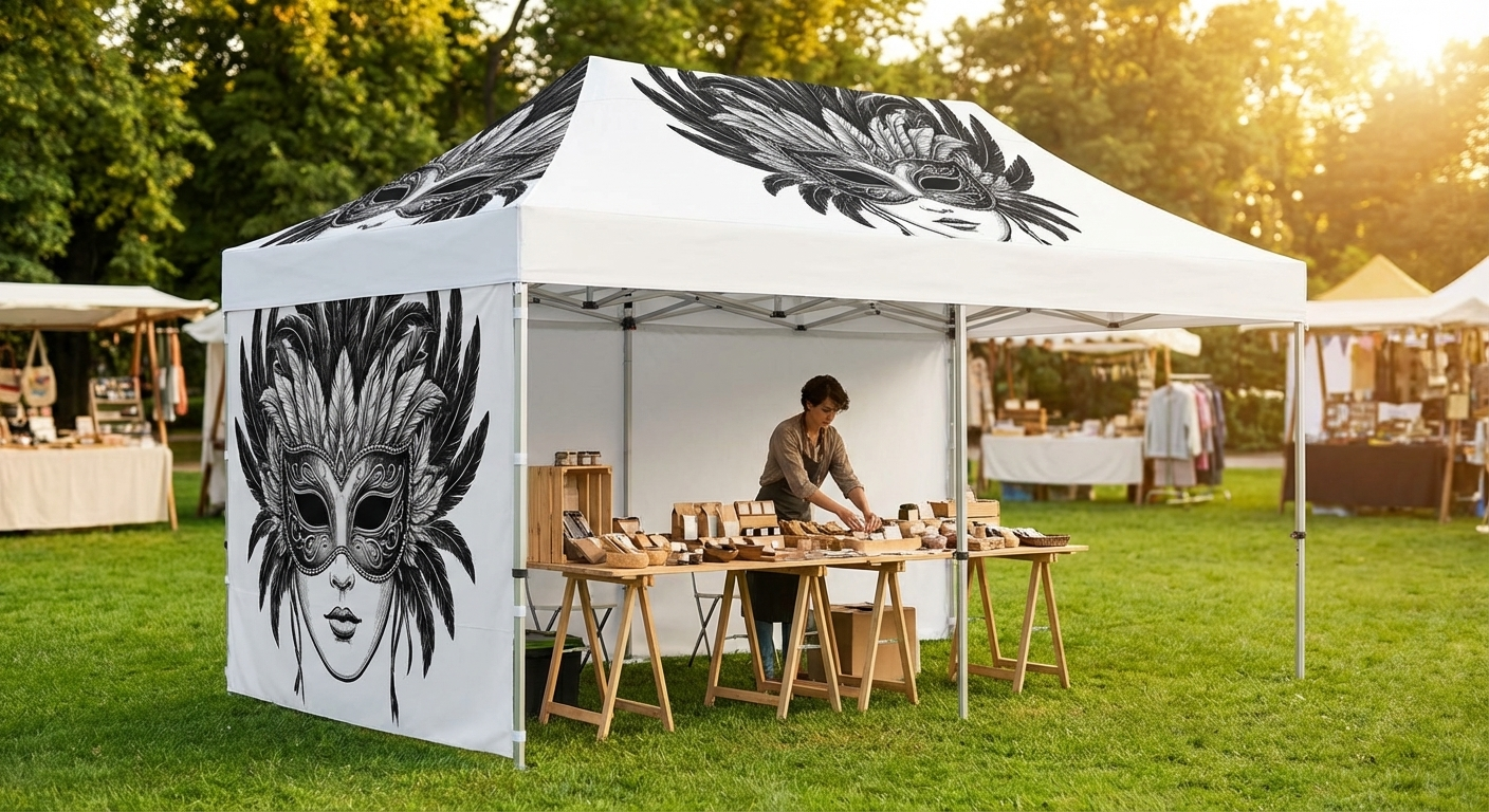 White pop-up gazebo with aluminium frame for outdoor events - view 3