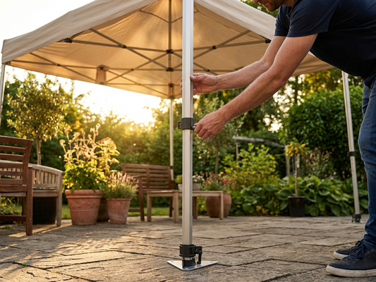 Adjustable Middle Leg in Aluminium/Plastic, 1.77/2.39 m - product detail