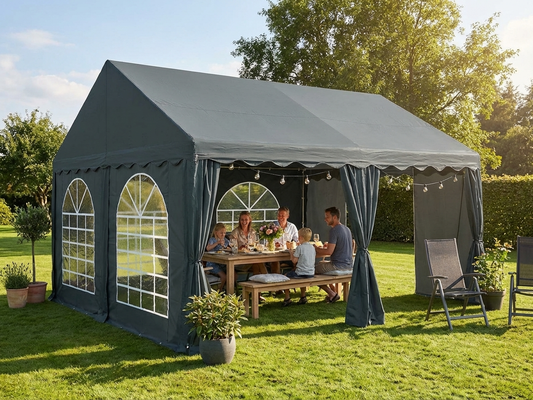 Dark grey marquee 4x4m for outdoor events - product detail