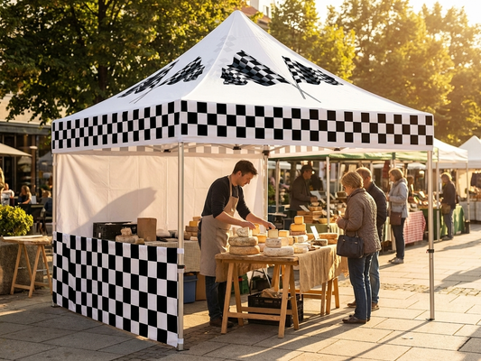 White pop up gazebo roof cover for outdoor events - product detail
