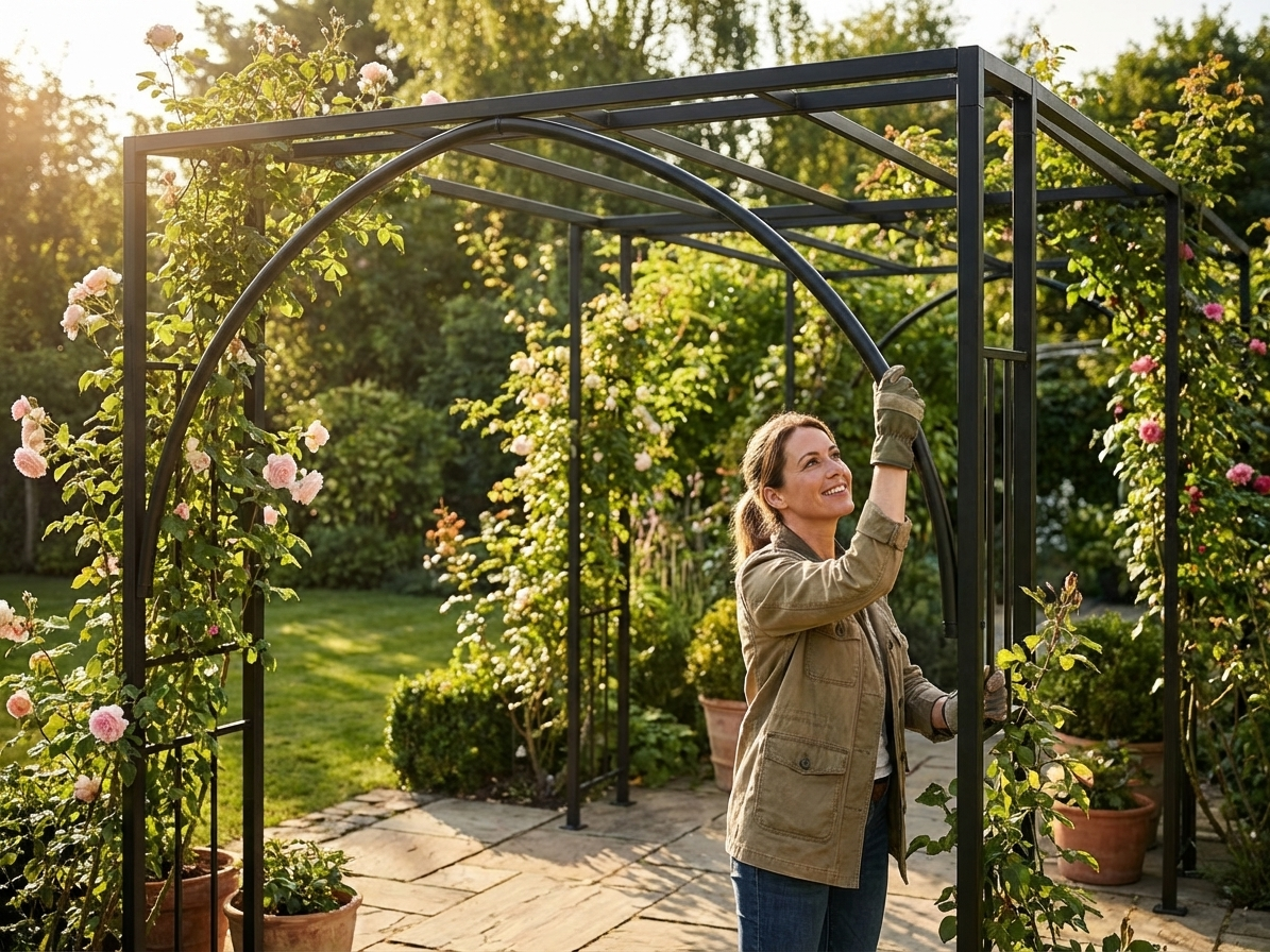Centre Arch made of galvanised steel with adjustable length - view 3