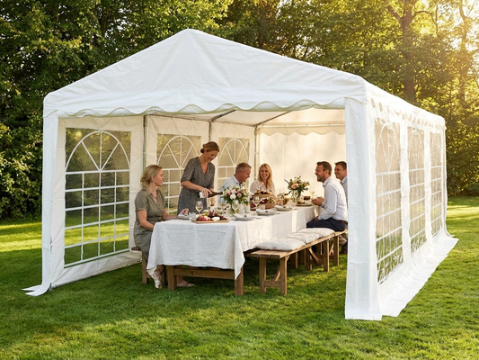 White 4x6m marquee tent for outdoor events - product detail