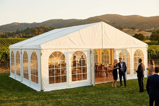 Heavy Duty Marquee 9x12 m in White PVC for Events - product detail