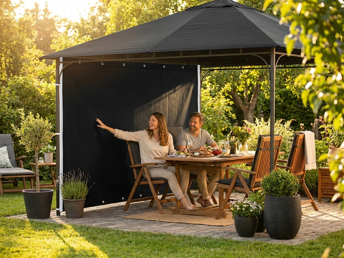 Endwall 3m Black PVC Polyester Outdoor Events - view 3